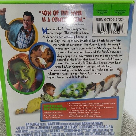 LOT - DVDs - Mask 1994 & Son of the Mask 2005 Jim Carrey Jaimie Kennedy - Picture 13 of 16